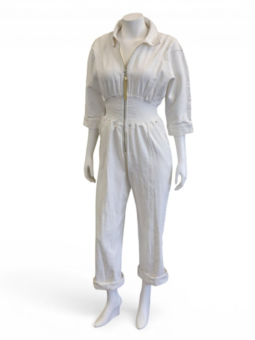 Retrofête Ellis Jumpsuit * Optic White * Medium
